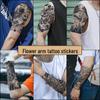 Водостойкие, долговечные наклейки-татуировки с изображением травяных цветов для мужчин и женщин — полуперманентные, неотражающие татуировки на руки и ноги