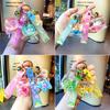 Acrylic Colorful Floating Lollipop Keychain Cute Cartoon Key Ring Bag Charm