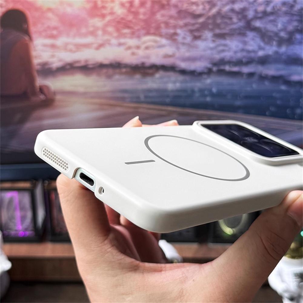 Ультратонкий матовый жесткий чехол для телефона из ПК для Xiaomi Mi 15 Pro и других - Совместим с магнитной беспроводной зарядкой