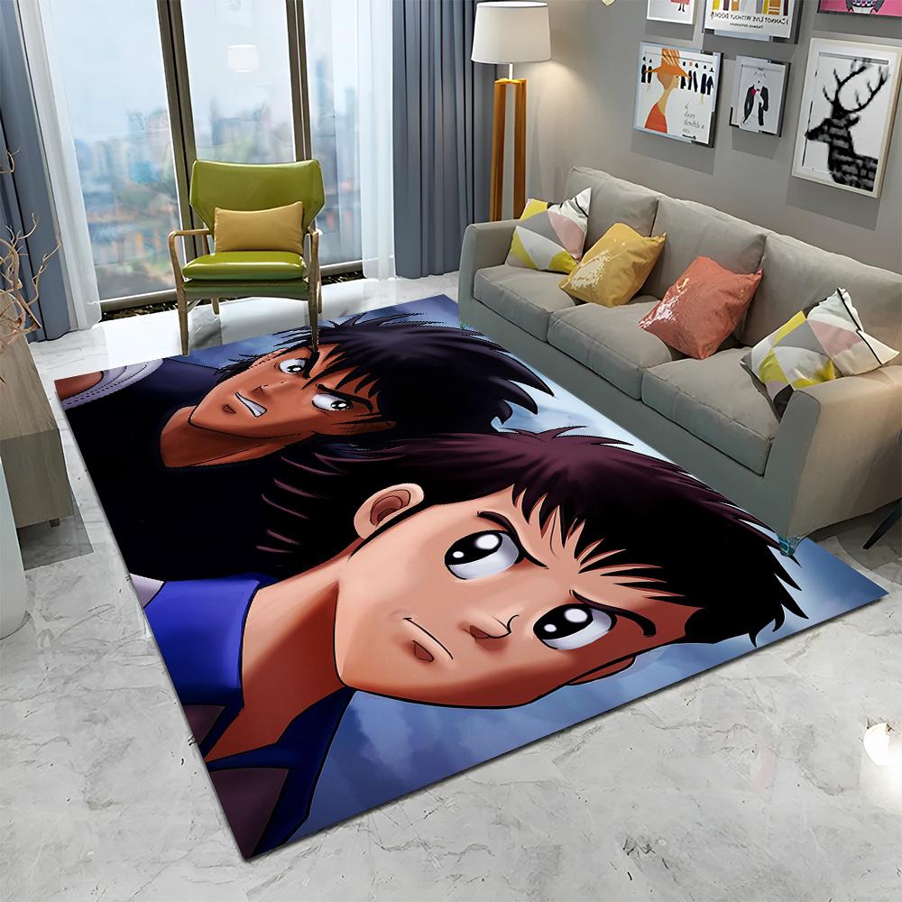 Anime Captain Tsubasa Soccer Cartoon Carpet Rug for Home Living Room Bedroom Sofa Doormat Decor,kids Area Rug Non-slip Floor Mat