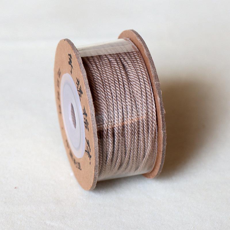 Hand-rubbed Multicolor Cotton Thread for DIY Prayer Beads Bracelet Stringing - Non-Elastic Woven Thread.