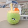 Cute Cute Hamburger Small Pendant Plush Toys Doll Sushi Fries Bread Croissant Bag Hanging Decoration Keychain