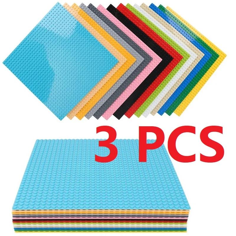 3 шт. Классические базовые пластины Блоки 32x32 32x16 точек АБС-пластик Строительные базовые пластины Кирпичи Сборка Городская дорога MOC Друзья Городские игрушки