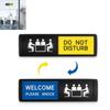 Waterproof Reminder Signs Self Adhesive Door Slider Signs Hotel Bulletin Board  Office Room