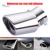 Универсальный автомобильный задний круглый глушитель из нержавеющей стали, аксессуары для выхлопной трубы