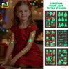 Трансграничные Рождественские Светящиеся Татуировки Водонепроницаемые Украшения для Детской Вечеринки Мультяшные