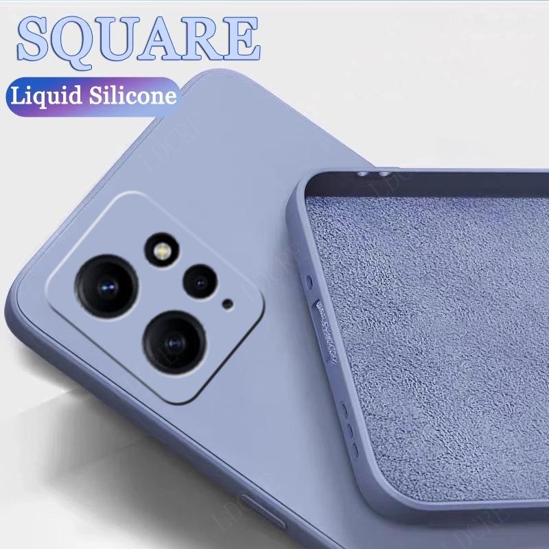 For Cover Xiaomi Redmi Note 12 Case Redmi Note 12 Capas Back Liquid Silicone Soft TPU Case Redmi Note 10 11 12 Pro Plus Fundas