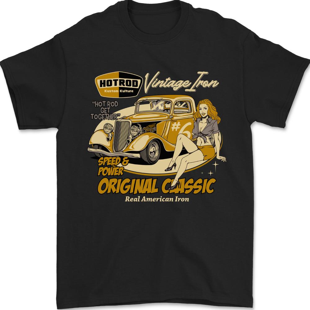 Hot Rod Vintage Iron Original Classic Mens T-Shirt Unisex T-Shirt