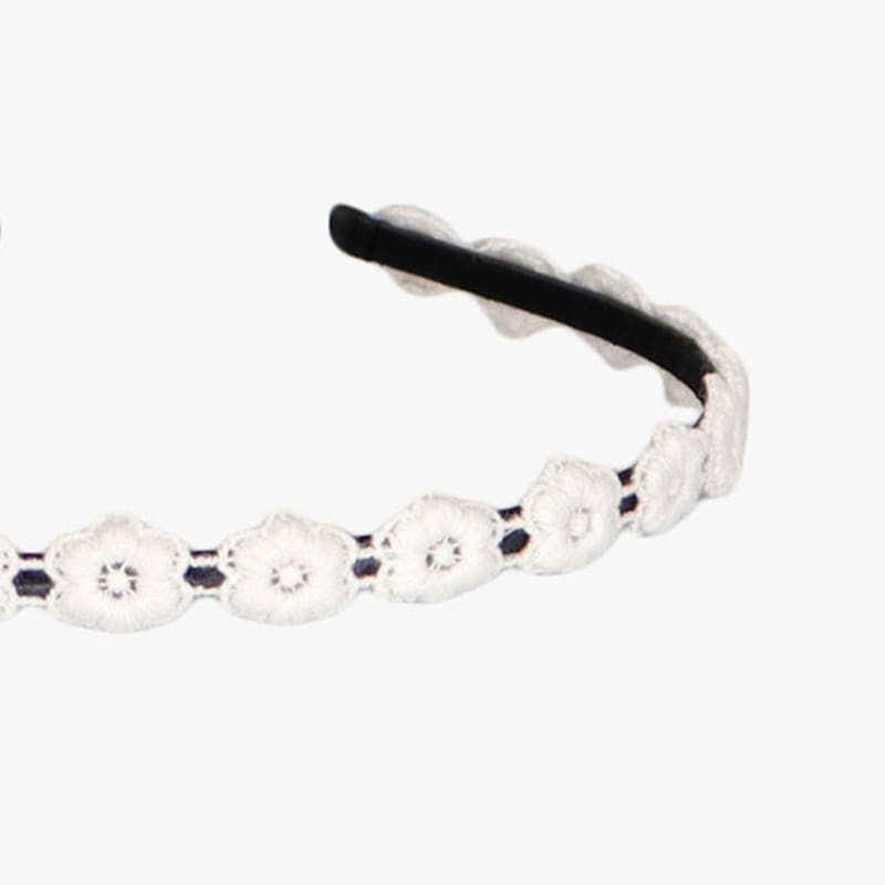 РОЗОВЫЙ АНАНАС РОМАШКА ЦВЕТОЧНАЯ ПОВЯЗКА ДЛЯ ВОЛОС_СЛОНОВАЯ КОСТЬ