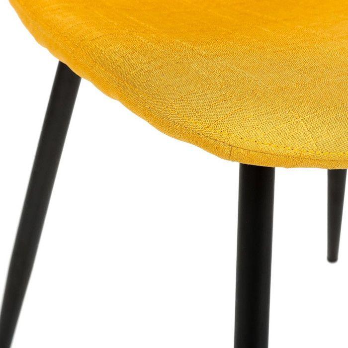 Set of 2 Scandinavian Style Tyka Atmosphera Chairs - Yellow