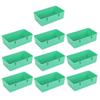 10Pcs Bird Food Water Feeder Plastic Feeding Bowl Trough Bird Bathtub Accessories