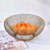 Simple Nordic Style Metal Fruit Basket Drain Basket Storage Basket Practical Kitchen Supplies Tablewear