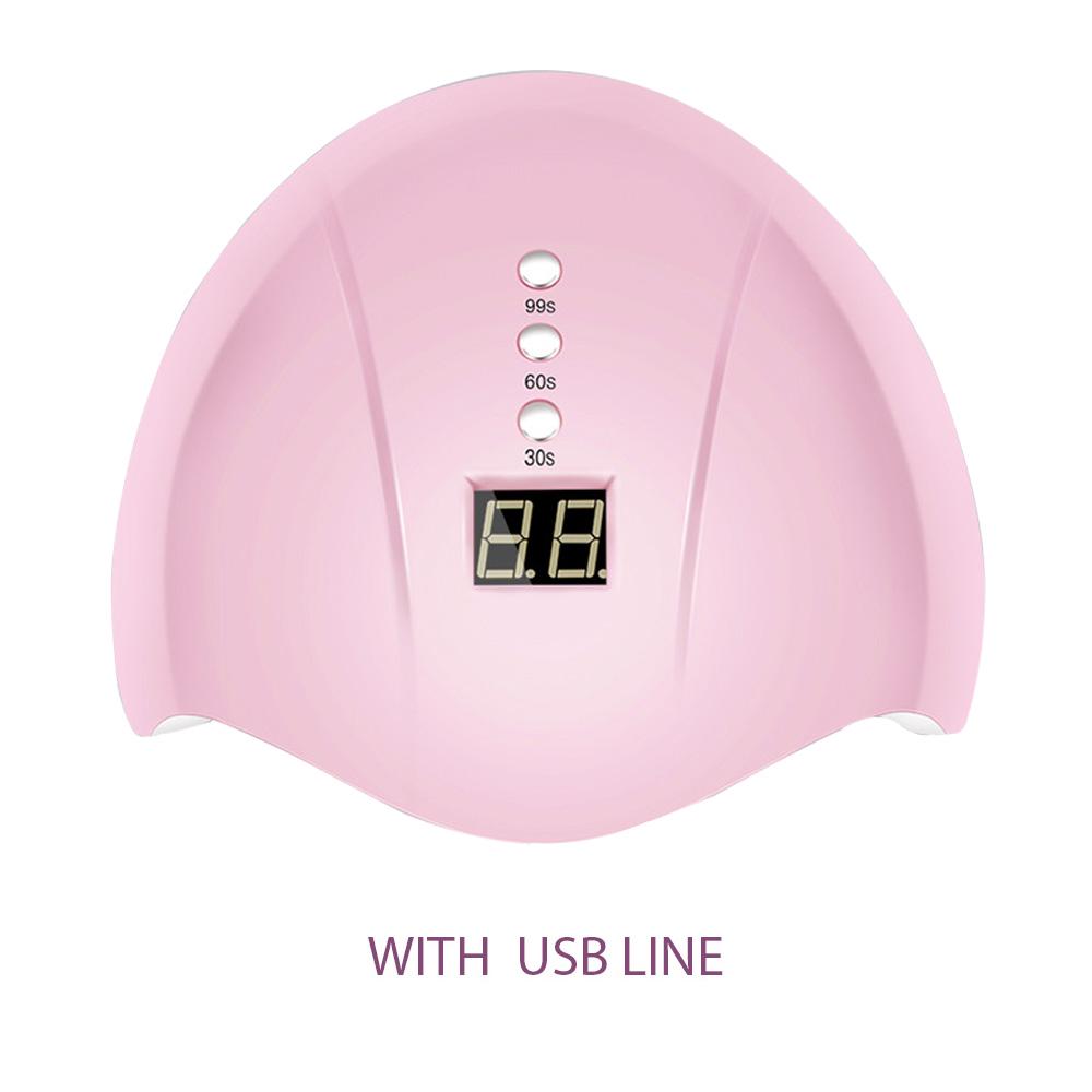 Dryer Led Uv Nails Nail Gel Varnish Manicure Curing Lamp Drying Machine Screen Usb Charge Dry Light