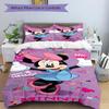 Minnie Mouse Adventure Print 3Pcs Bedding Setduvet Cover With 2 Bedropillowcase Home Birthday Gift