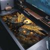 Gorgeous Angel Golden Wings Mouse Pad Card Game Mat Large Computer Offices Mousepad Anti-slip for MTG DTCG CCG RPG Trading Mats
