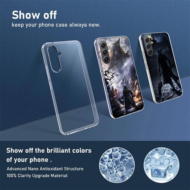 Game Bloodborne Phone Case for Samsung A16 A26 A36 A56 A17 A37 A57 A07 A06 A02S A03 A04S A05S Galaxy Note 20 10 A50S A71 A51 A31
