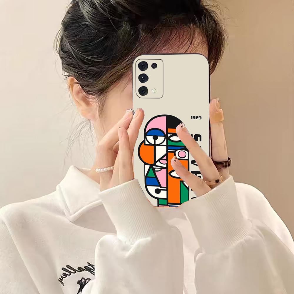 B-Bauhaus-ES Art Phone Case For Samsung S25 Edge S24 S23 S22 S21 S20 Ultra Plus Fe Galaxy A54 A53 A34 A25 A16 Silicon Cover