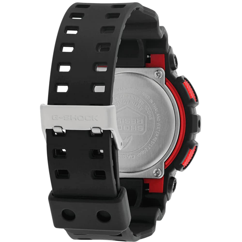 Casio Часы с циферблатом Мирового Времени Черные G-SHOCK ANA-DIGI #GA100-1A4