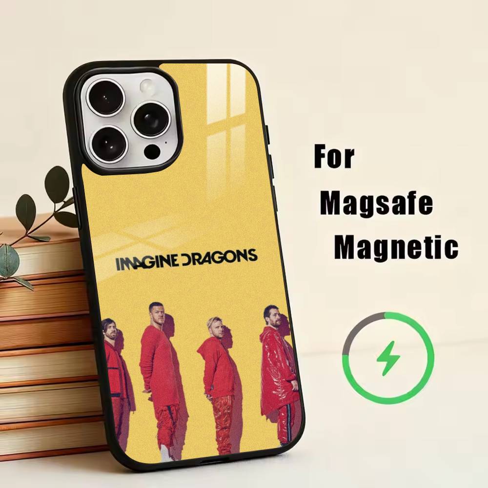 Imagine D-Dragons Phone Case For iPhone17,16,15,14,13,12,11 Plus,Pro Magnetic with Magsafe Wireless Charging