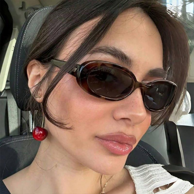 Retro Oval Trendy Sunglasses For Men And Women Fashion High-end UV Protection Sun Glasses Outdoor Sunscreen Sunshade Eyewear