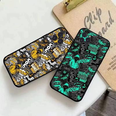 Модный Граффити Черный Комикс Стиль Для iPhone 17 16 15 14 13 12 11 Pro Max 17 Air Pro Max Задняя Крышка Чехол для Телефона