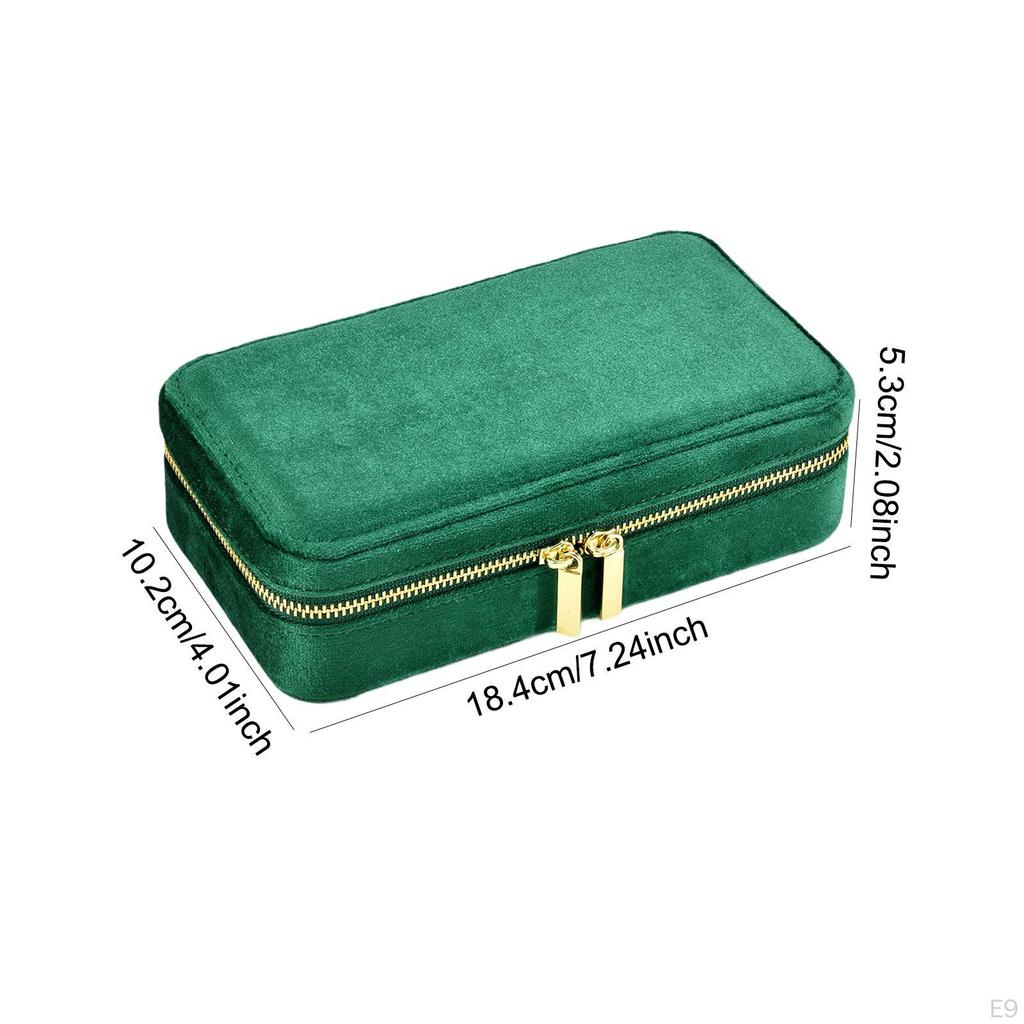 Velvet Jewelry Box Mini Earrings Holder Beautiful Rings Organizer Storage for