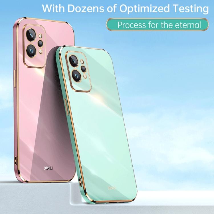 Для Realme GT2 Pro XINLI Прямой край 6D Гальванизированный ТПУ Чехол для телефона