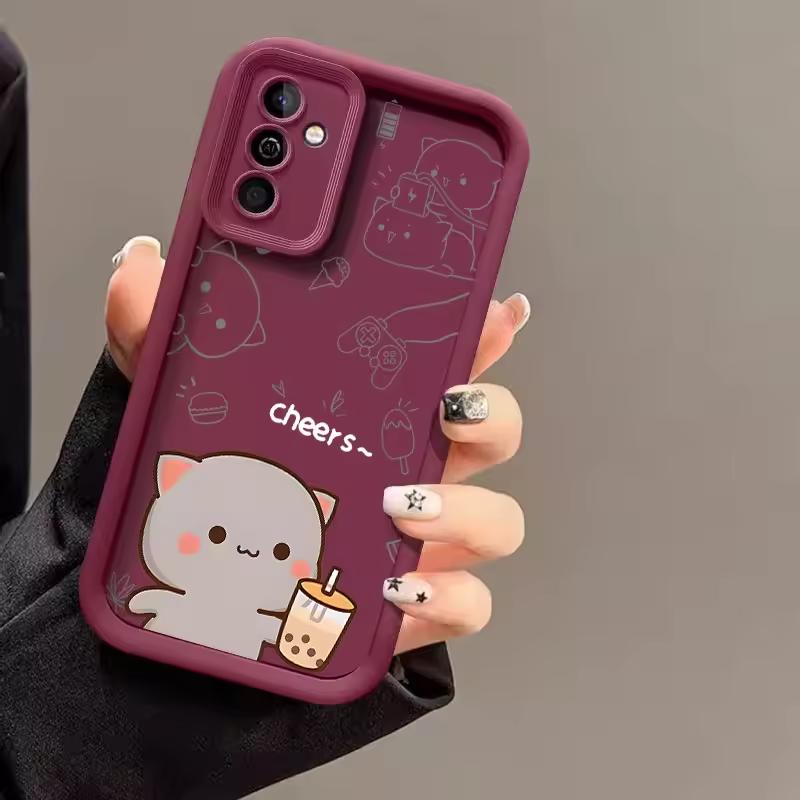Мультяшная пара BUBU DUDU Для чехла Samsung Galaxy S24 S23 S22 S21 Ultra Plus A55 A54 A53 A52 A35 A25 A15 A14 5G Телефон Y2k Обложка