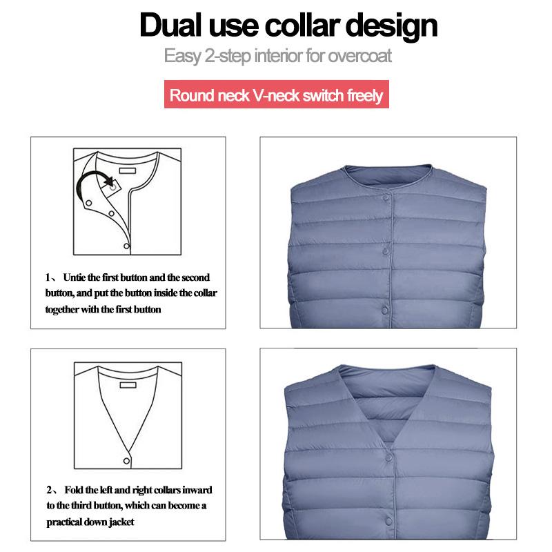 Новая женская куртка-пуховик без рукавов, весна-зима, женский белый утиный пух, ультралегкий компактный теплый пуховый жилет