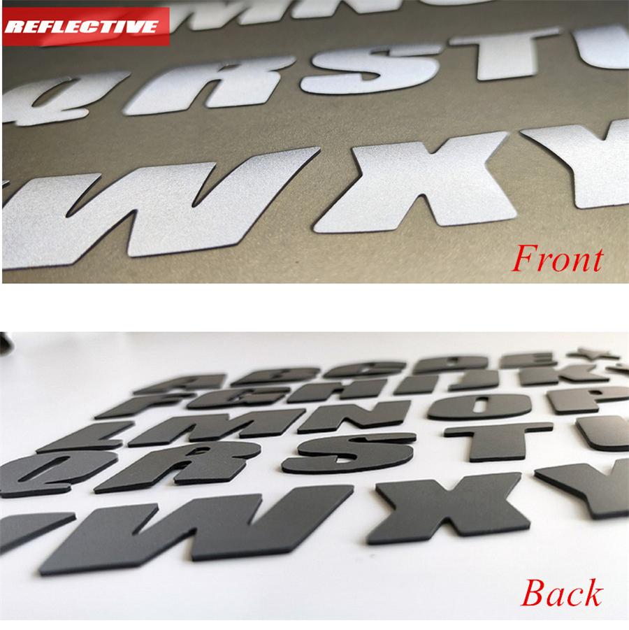 3D Светоотражающий Набор Букв для Шин 8 Групп 4 Шины