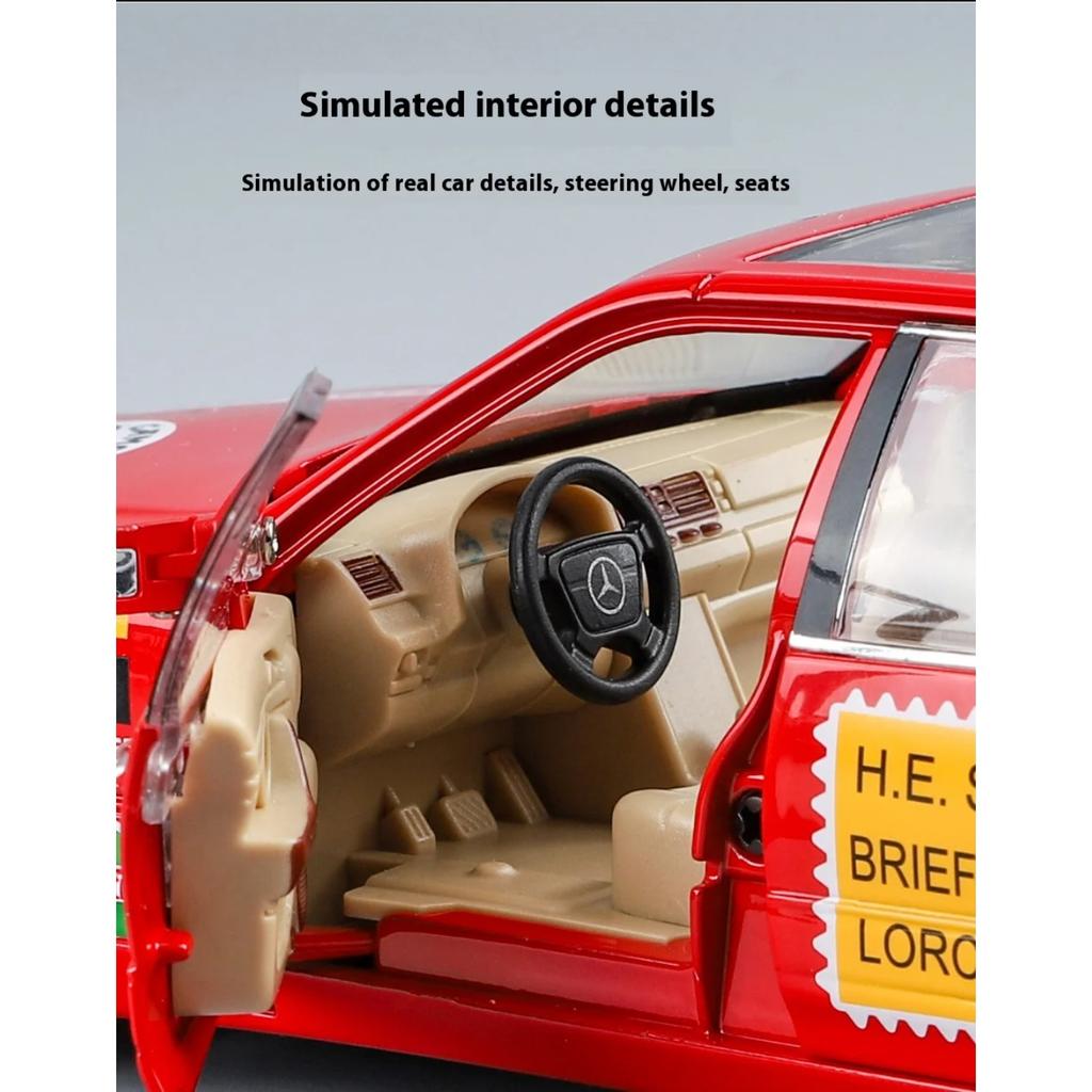 1/24 Mercedes Benz S W140 320SEL Модифицированная версия Сплав Литая модель автомобиля Украшение для компьютерного стола Подарок на день рождения для друга