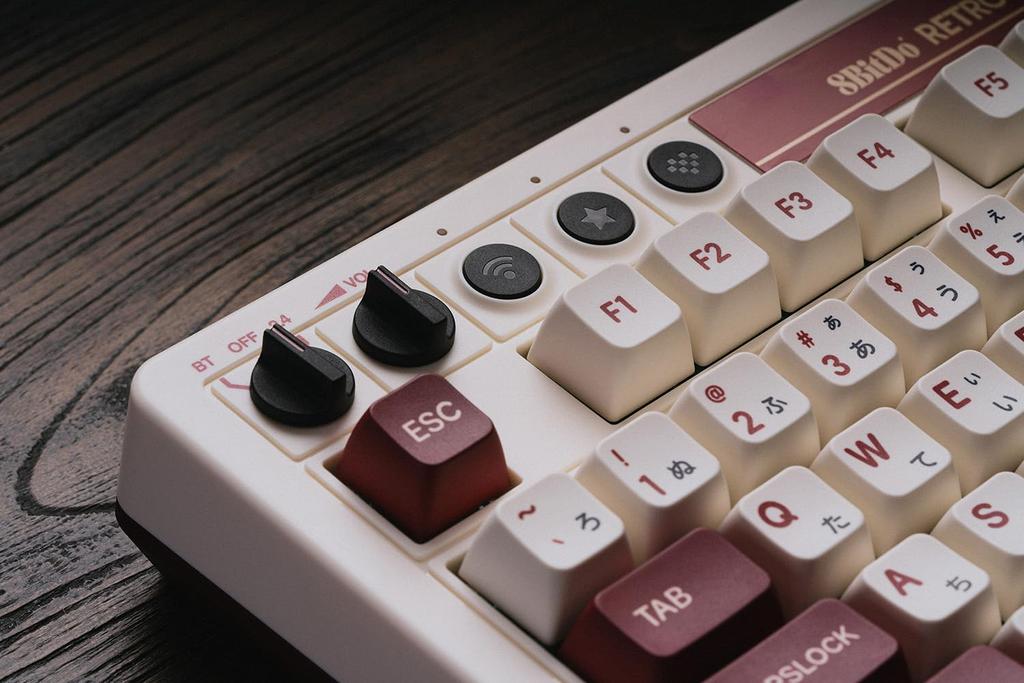 8Bitdo Механическая Игровая 87 Английская Двойные Супер Программируемые Кнопки Подходит для Windows и Android Клавиатура, Bluetooth/2.4G/USB-C Горячая Замена Клавиатуры,