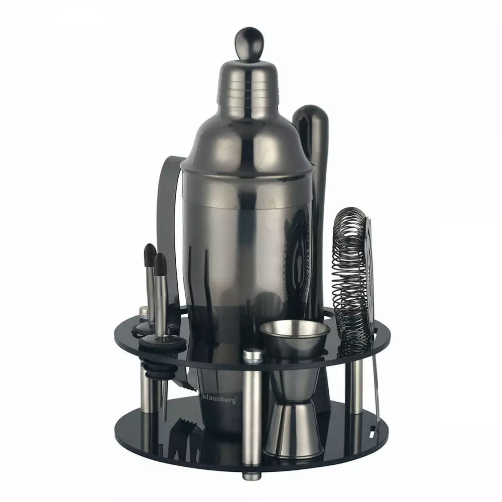 Zestaw barmański 9 elementów Shaker KLAUSBERG KB-7581 grafitowy