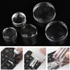 5Pcs Nail Seal Stamp Template Replacement Transfer Stamper Silicone Refill Head