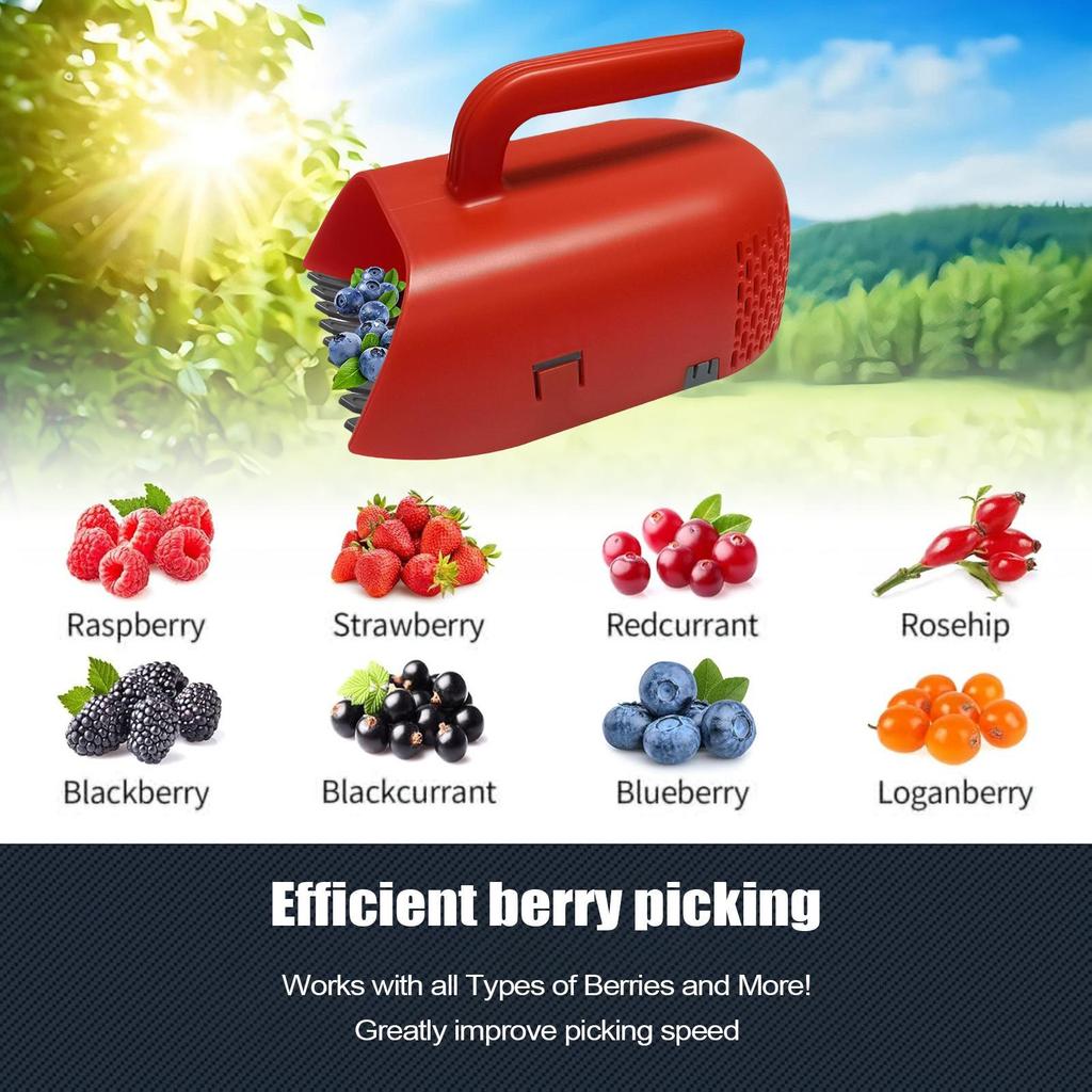 Berry Picker Cherry Picker With Ergonomic Handle And Comb Blueberry Rake Scoop for Harvesting Collect Leaves Lawn Tree Planting