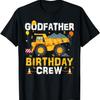 Крестный отец День рождения Команда Подходящая Строительная Футболка на день рождения мальчика