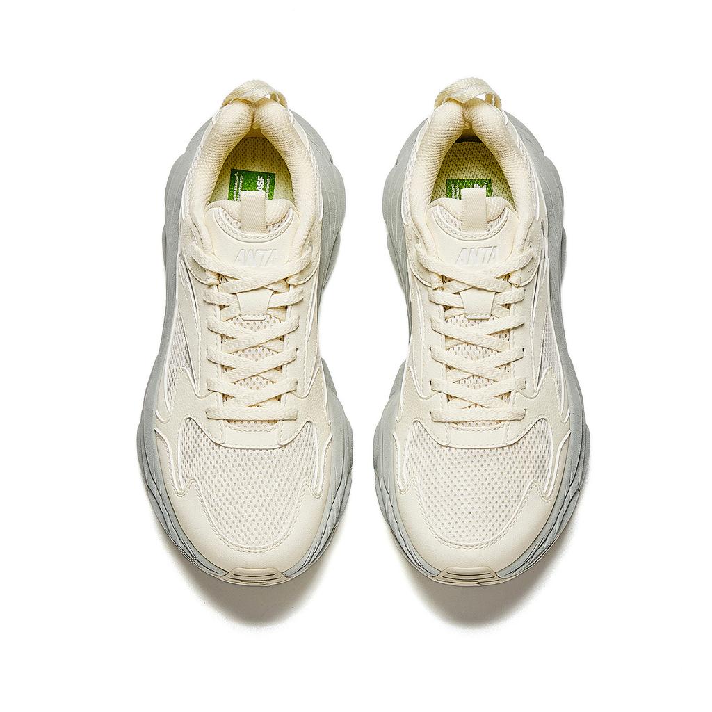 Anta Chunguang Ретро Толстая подошва Универсальные Увеличивающие рост Легкие Дышащие Для работы Спорт Низкий верх Повседневная обувь Детская Повседневная обувь 922548832-2