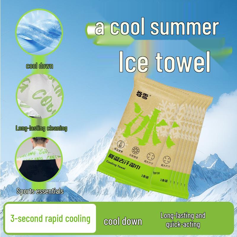 Охлаждающие салфетки с эффектом льда: Неприлипающие, впитывающие пот полотенца для спорта и защиты от летней жары