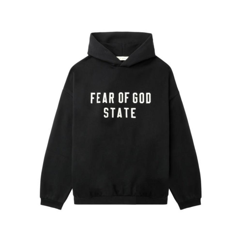 Fear of God Базовое Худи с Логотипом и Буквами Модное Универсальное Мужское Черное ESSSW256210MP