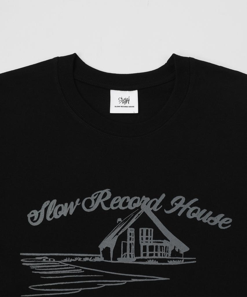SLOW RECORD HOUSE Дом Эскизов Футболка с коротким рукавом [2 цвета]