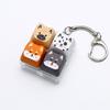 Mechanical Fidget Keychain Finger Button Calming Keychain Cat Keyboard Fidget Toy  Children Adults