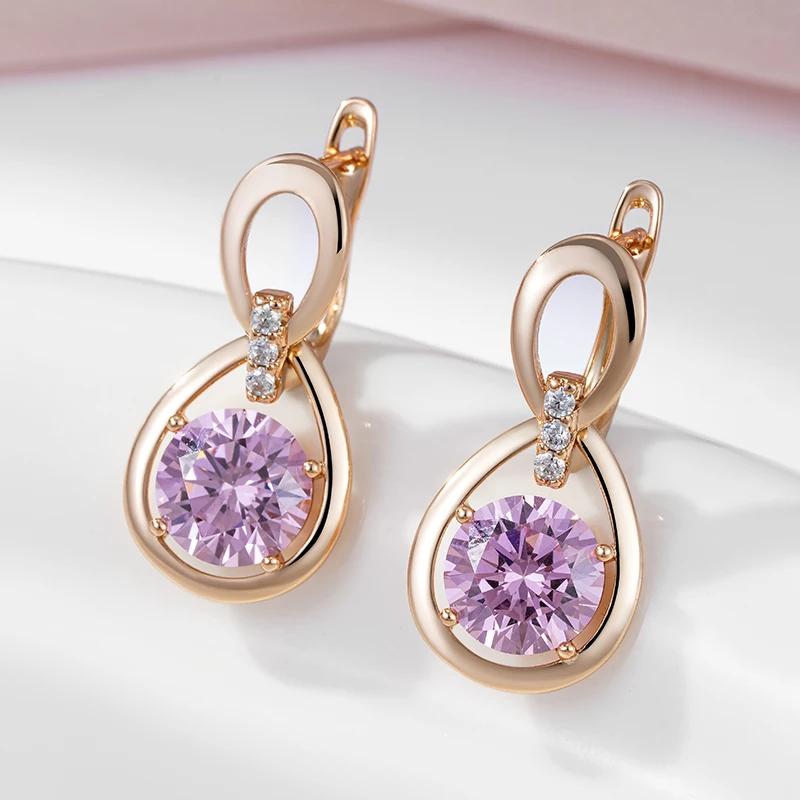 1 пара необычных сережек-капель из радужного циркония для женщин, роскошные ювелирные изделия золотого цвета, модный подарок