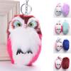 Cute Artificial Fur Fluffy Owl Pendant Keyring Keychain Car Bag Hang Decoration