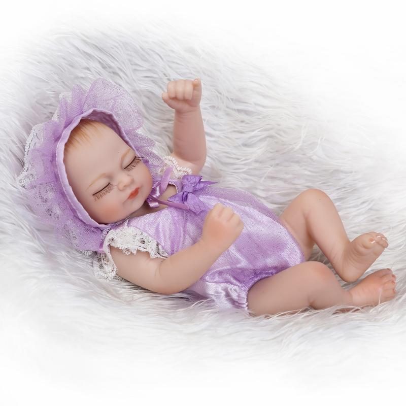 1 шт. Pinky Reborn 26 см настоящая живая кукла Reborn Baby мягкая силиконовая виниловая детская игрушка для дома