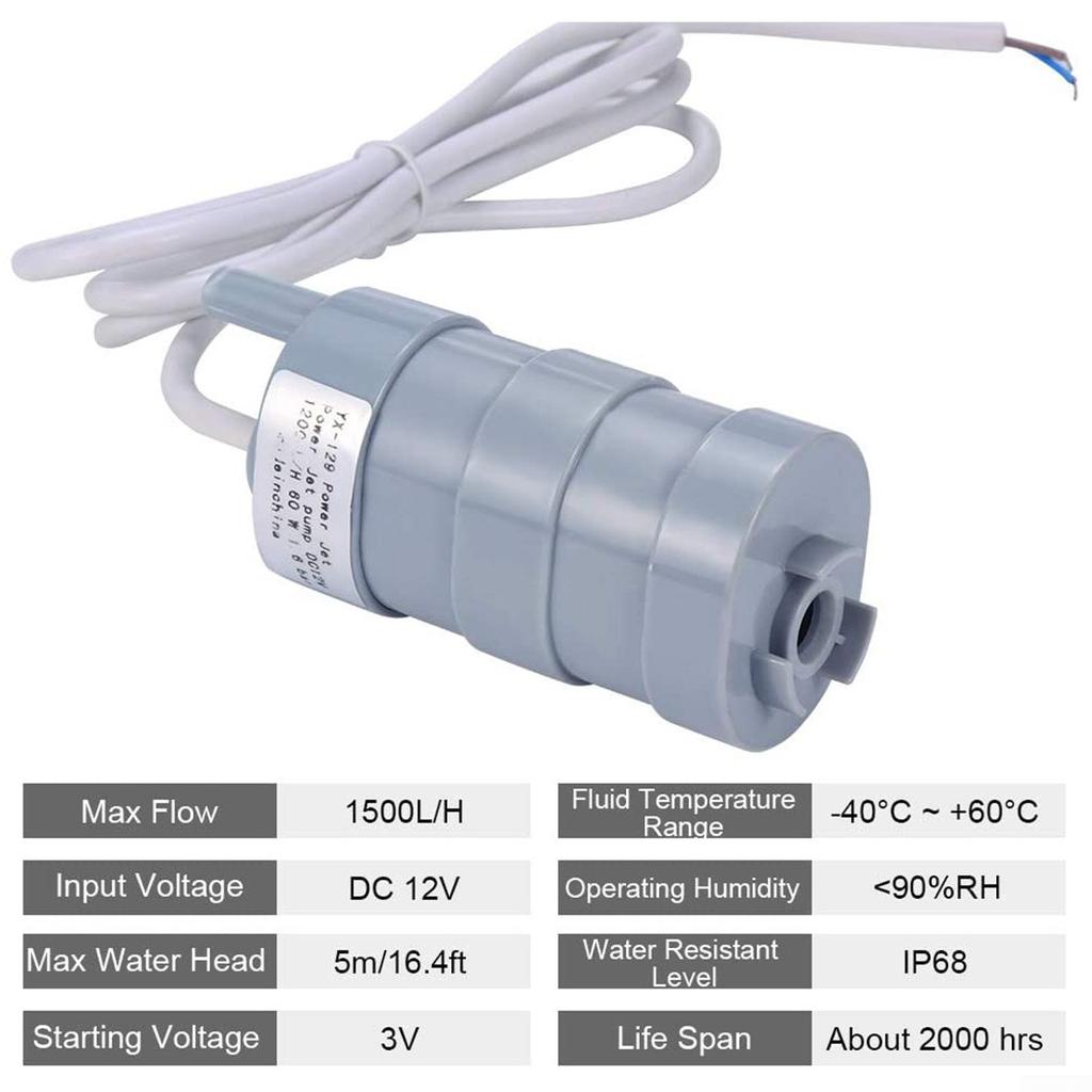 Водяная помпа 1500 л/ч для пресноводной помпы Camper Motorhome