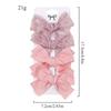 4Pcs New Lace Mesh Bow Hair Clip Hair Ring Hair Clips for Kids Fashion Headdress No Harm To Hair Baby Hair Accessories Gift