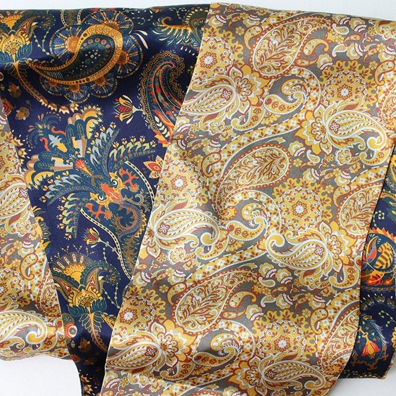 Двухслойный шарф-снуд из чистого шелка с цветочным узором «грецкий орех», женский шарф из шелка тутового дерева, универсальный многофункциональный длинный шарф