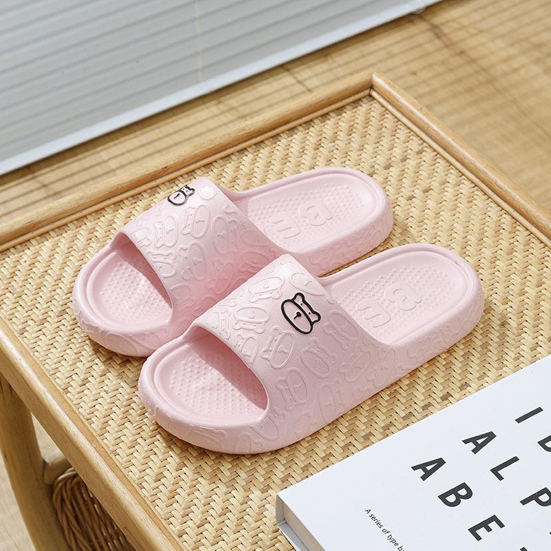 Летние популярные классные тапочки для женщин, пар, домашняя и уличная одежда, мультяшные, с толстой подошвой, нескользящие, для ванной, тапочки для мужчин