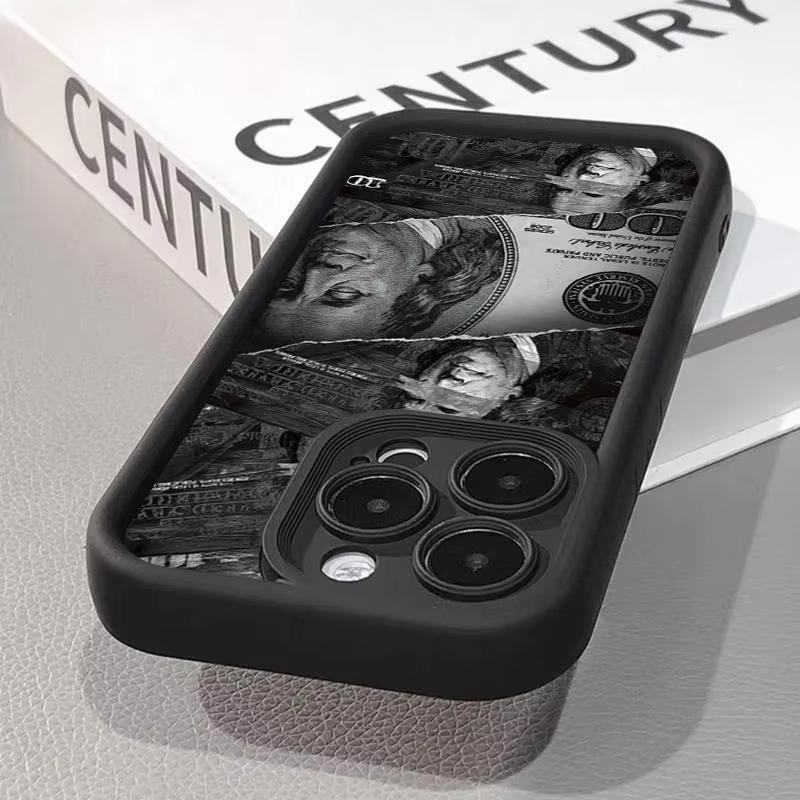 Черный Дизайн Банкноты Доллара Чехол Для Телефона Для IPhone 17 17Air 16 15 14 Plus 13 12 11 Pro Max Чехол Защитный Бампер Коке