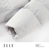 ELLE Женская объемная пуховая куртка-пуховик с капюшоном, 90% утиный пух